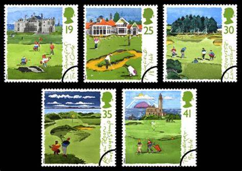 Stamps showing Golf Courses