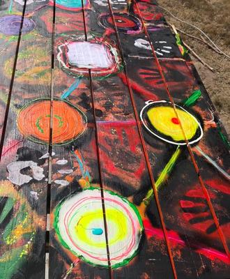 Outdoor Table Art - tabletop