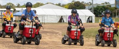 Esky Racing - Ekies on small four wheeled scooters