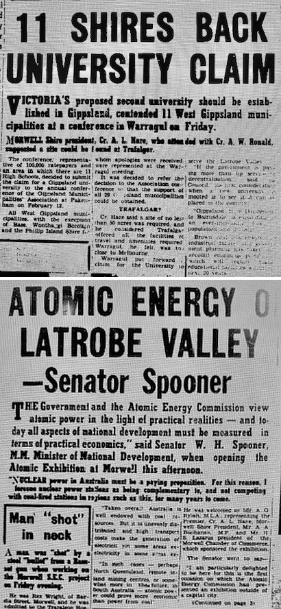 Clippings from University Claim and Atomic Energy