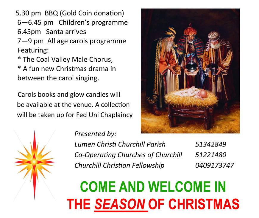 Program and manger scene